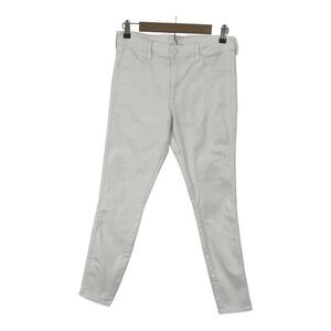 H&M Womens Size 10 White Skinny Ankle Denim Cropped Pants Jeans